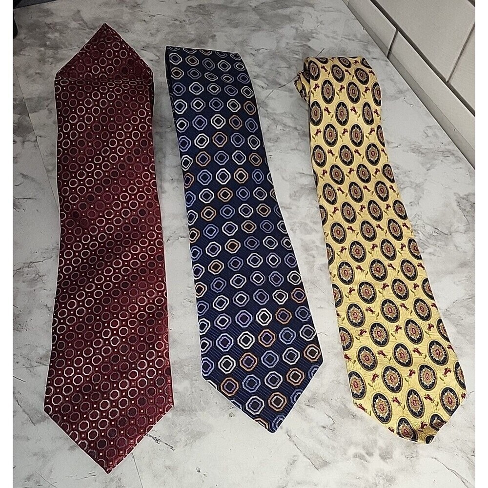 2 Men's SETAZONE & 1 Arden Cravats Silk NECKTIES Wedding Business Church Party